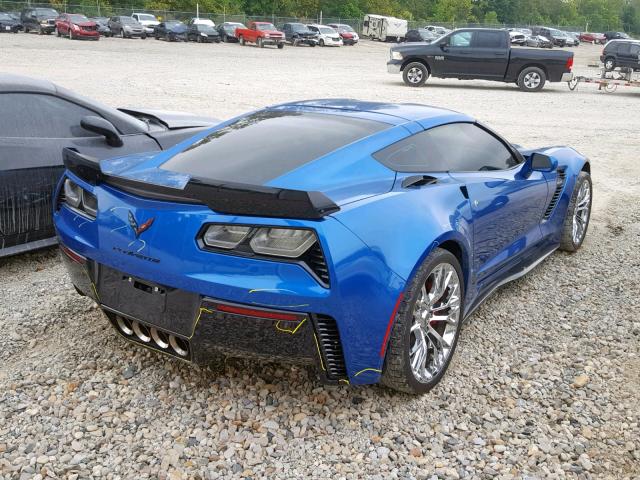 1G1YS2D68G5610726 - 2016 CHEVROLET CORVETTE 2 BLUE photo 4