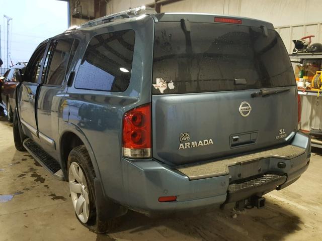 5N1BA0ND5BN612360 - 2011 NISSAN ARMADA SV BLUE photo 3