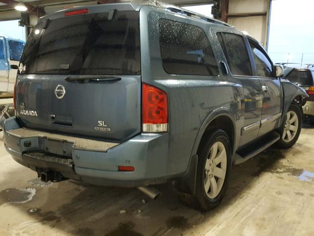 5N1BA0ND5BN612360 - 2011 NISSAN ARMADA SV BLUE photo 4