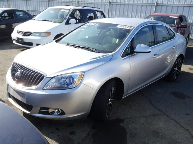 1G4PR5SK4H4121310 - 2017 BUICK VERANO SPO SILVER photo 2