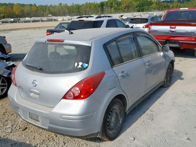 3N1BC1CP3AL429817 - 2010 NISSAN VERSA S SILVER photo 4