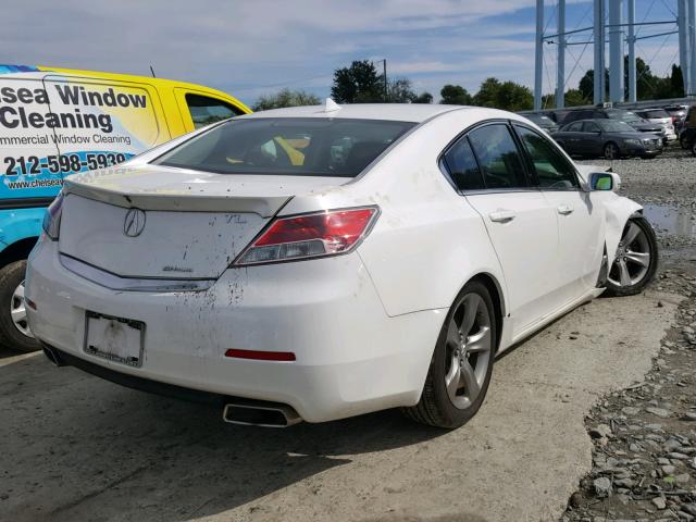 19UUA9F53EA000812 - 2014 ACURA TL TECH WHITE photo 4