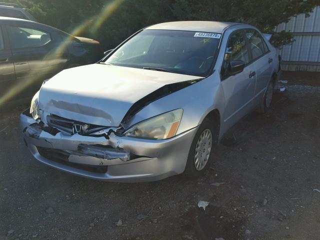 1HGCM55124A071735 - 2004 HONDA ACCORD DX SILVER photo 2