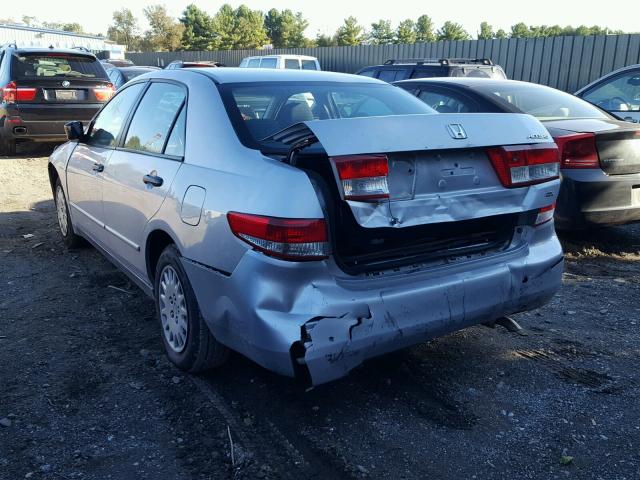 1HGCM55124A071735 - 2004 HONDA ACCORD DX SILVER photo 3