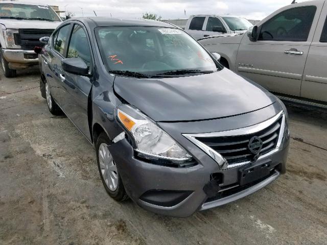 3N1CN7AP6KL864708 - 2019 NISSAN VERSA S CHARCOAL photo 1