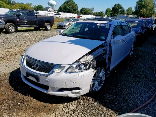 JTHBC96S285012614 - 2008 LEXUS GS 450H WHITE photo 2