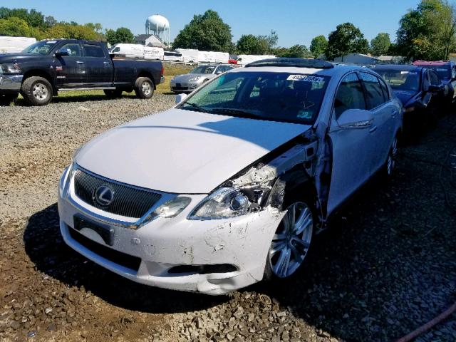 JTHBC96S285012614 - 2008 LEXUS GS 450H WHITE photo 9