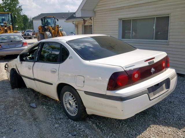 2G1WF52E149154719 - 2004 CHEVROLET IMPALA WHITE photo 3