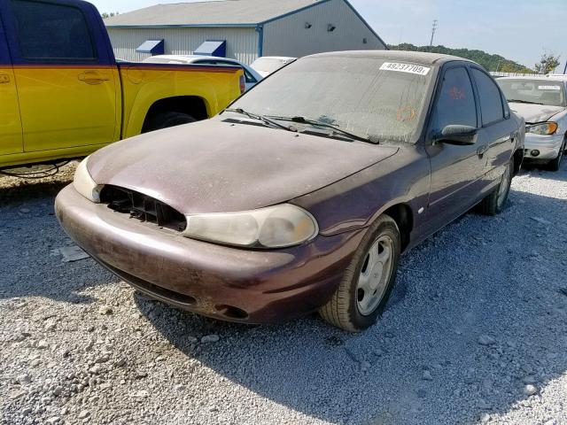 1FAFP6630YK127508 - 2000 FORD CONTOUR SE MAROON photo 2