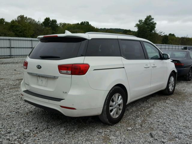 KNDMB5C1XH6247046 - 2017 KIA SEDONA LX WHITE photo 4