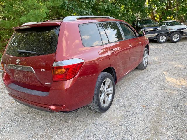 JTEES43A292129625 - 2009 TOYOTA HIGHLANDER RED photo 6
