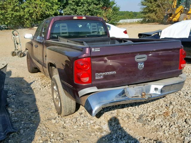 1D7HE42K35S163320 - 2005 DODGE DAKOTA SLT BROWN photo 3