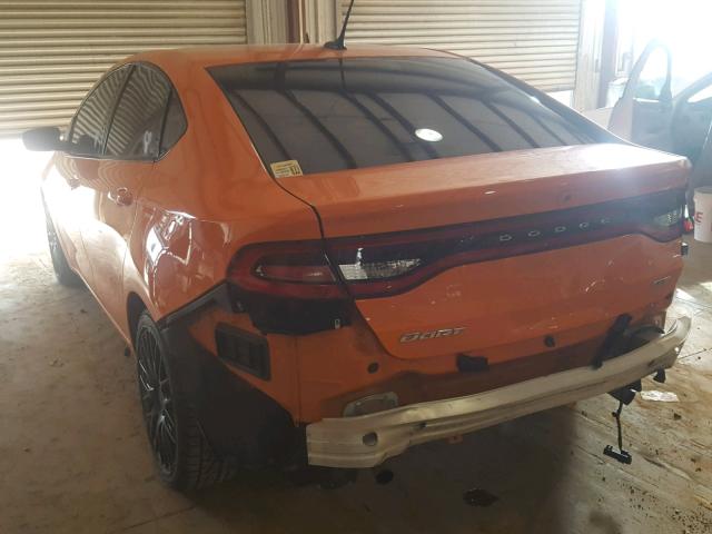 1C3CDFEB0ED668237 - 2014 DODGE DART GT ORANGE photo 3