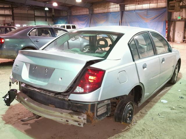 1G8AG52F43Z168488 - 2003 SATURN ION LEVEL SILVER photo 4