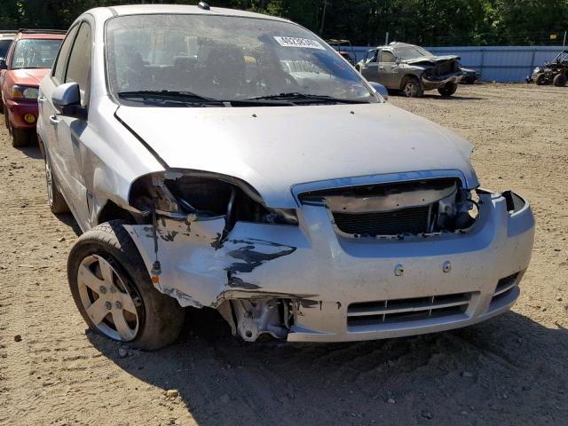 KL1TD56E19B404841 - 2009 CHEVROLET AVEO LS SILVER photo 9