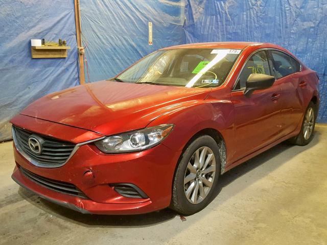 JM1GJ1U67E1158806 - 2014 MAZDA 6 SPORT BURGUNDY photo 2