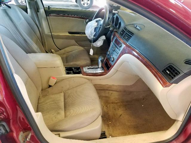 1G8ZS57N47F294939 - 2007 SATURN AURA XE RED photo 5