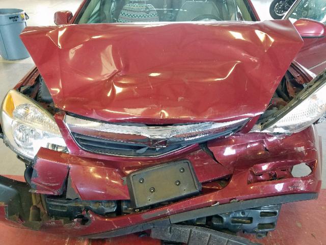 1G8ZS57N47F294939 - 2007 SATURN AURA XE RED photo 7