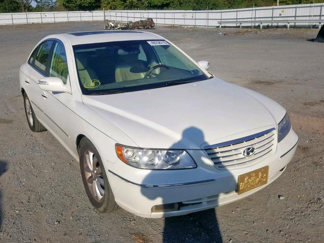 KMHFC46F87A162592 - 2007 HYUNDAI AZERA SE WHITE photo 1