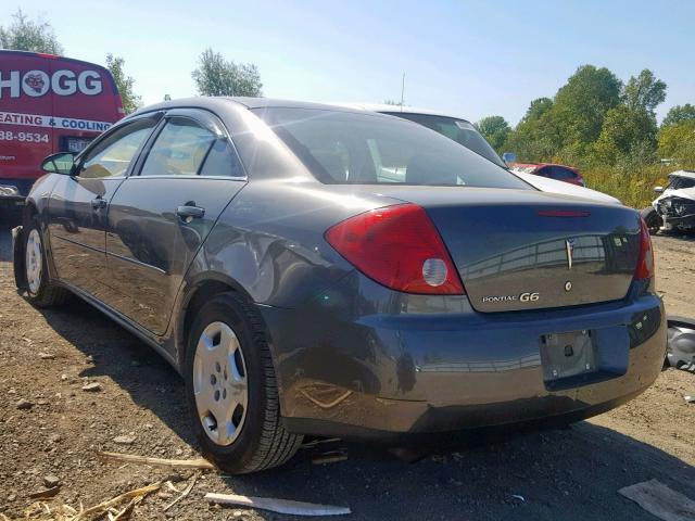 1G2ZF58B874209289 - 2007 PONTIAC G6 VALUE L GRAY photo 3