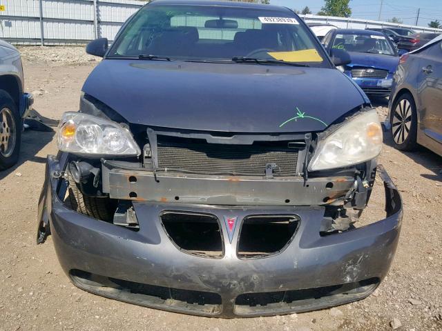 1G2ZF58B874209289 - 2007 PONTIAC G6 VALUE L GRAY photo 9