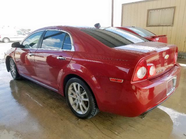 1G1ZG5E7XCF334522 - 2012 CHEVROLET MALIBU LTZ წითელი ფოტო 3