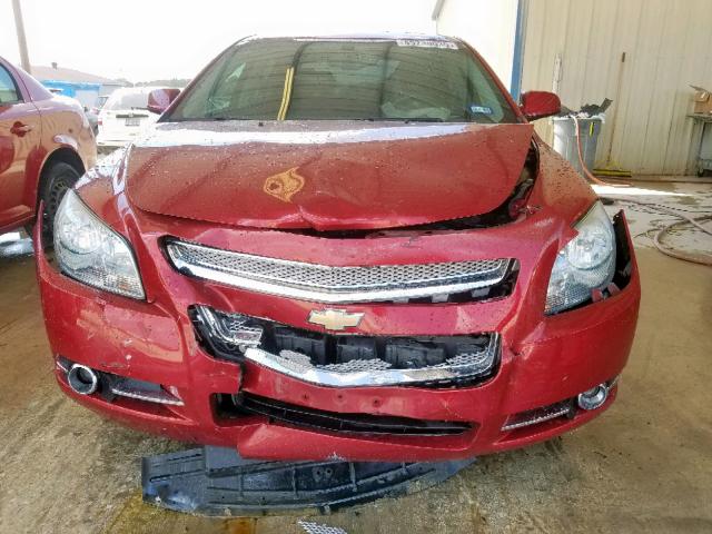 1G1ZG5E7XCF334522 - 2012 CHEVROLET MALIBU LTZ წითელი ფოტო 9