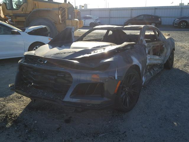 1G1FJ1R65H0187504 - 2017 CHEVROLET CAMARO ZL1 烧焦的 照片 2