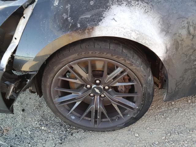 1G1FJ1R65H0187504 - 2017 CHEVROLET CAMARO ZL1 烧焦的 照片 9