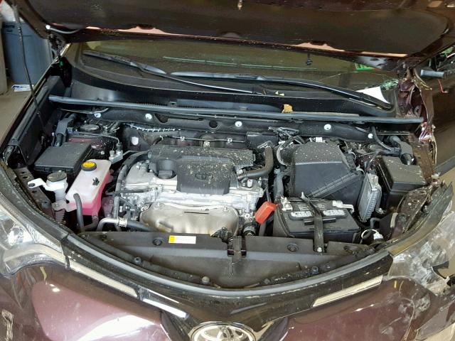 2T3RFREV9JW777188 - 2018 TOYOTA RAV4 ADVEN MAROON photo 7