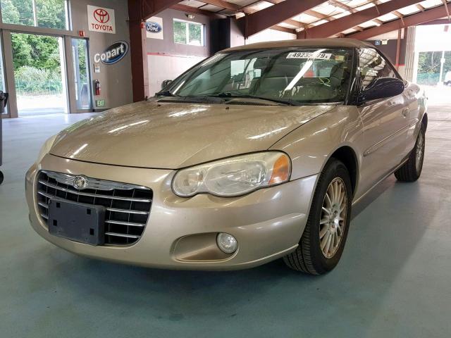 1C3EL55R54N339769 - 2004 CHRYSLER SEBRING LX BEIGE photo 2