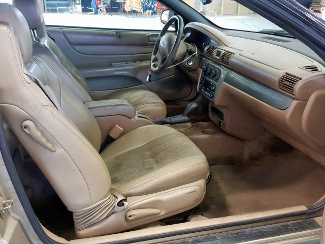 1C3EL55R54N339769 - 2004 CHRYSLER SEBRING LX BEIGE photo 5