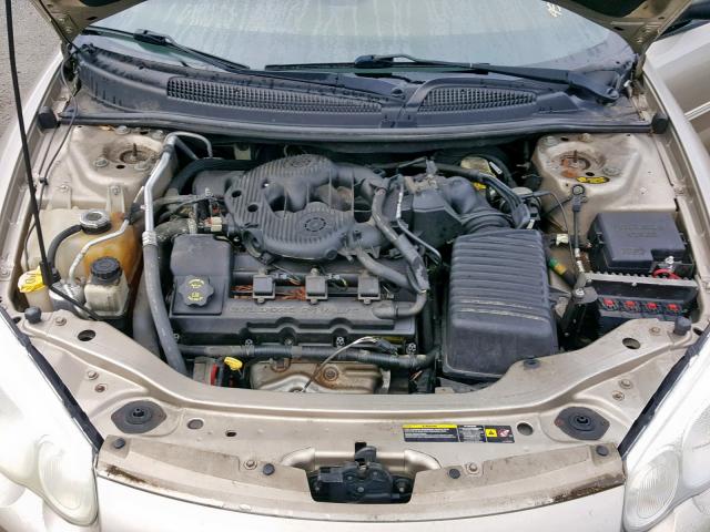 1C3EL55R54N339769 - 2004 CHRYSLER SEBRING LX BEIGE photo 7