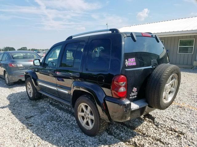 1J4GL58K46W163856 - 2006 JEEP LIBERTY LI BLACK photo 3