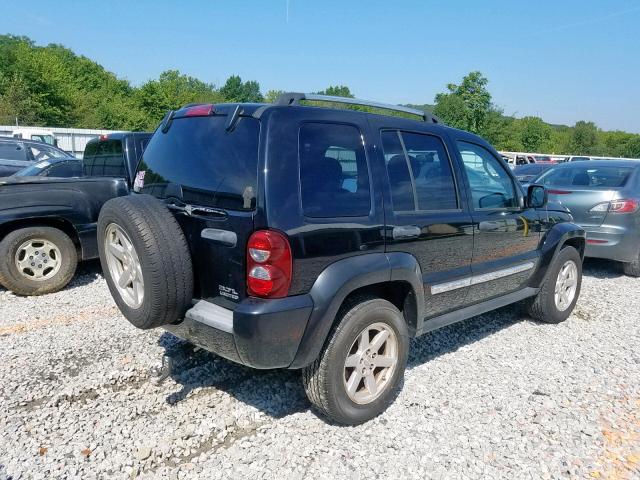 1J4GL58K46W163856 - 2006 JEEP LIBERTY LI BLACK photo 4