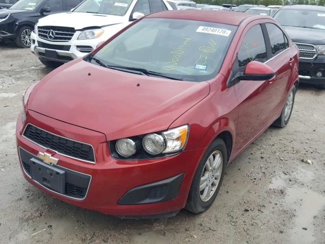 1G1JD5SB5C4167965 - 2012 CHEVROLET SONIC LT RED photo 2