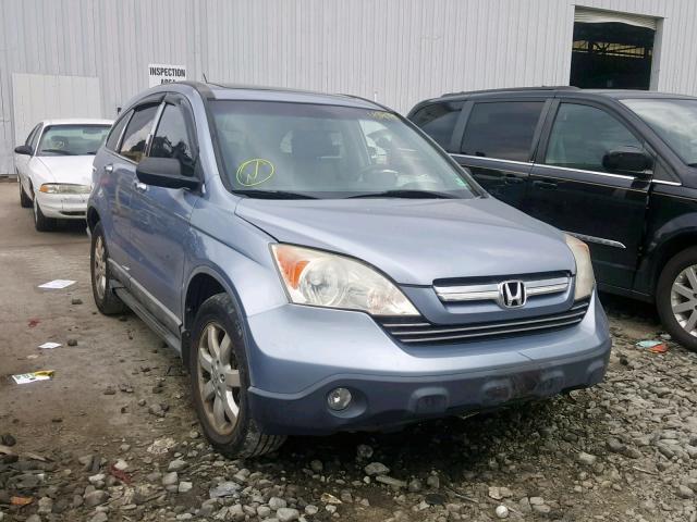 5J6RE48779L005008 - 2009 HONDA CR-V EXL BLUE photo 1