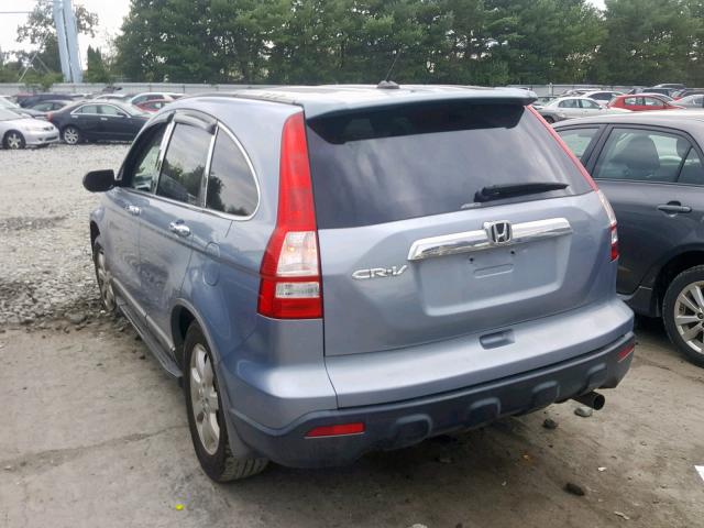 5J6RE48779L005008 - 2009 HONDA CR-V EXL BLUE photo 3