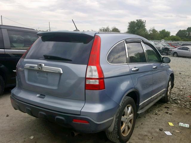 5J6RE48779L005008 - 2009 HONDA CR-V EXL BLUE photo 4