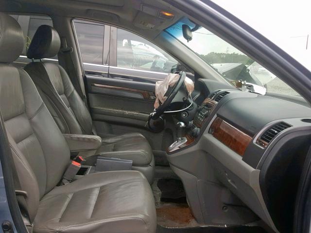 5J6RE48779L005008 - 2009 HONDA CR-V EXL BLUE photo 5