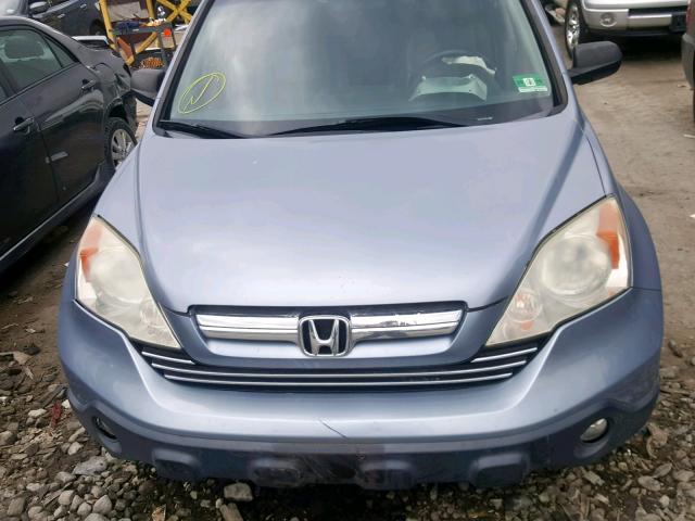 5J6RE48779L005008 - 2009 HONDA CR-V EXL BLUE photo 9