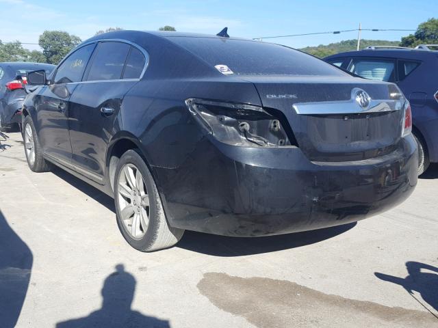 1G4GC5ED6BF254340 - 2011 BUICK LACROSSE C BLACK photo 3