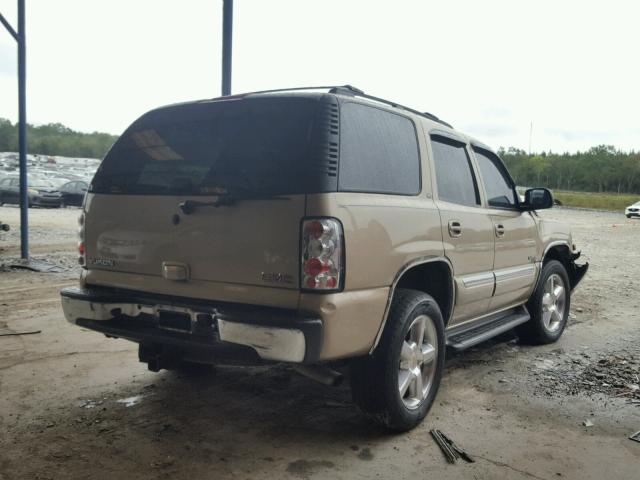 1GKEC13T35R273157 - 2005 GMC YUKON TAN photo 4