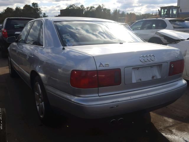 WAUBG34D7XN002695 - 1999 AUDI A8 QUATTRO BLACK photo 3