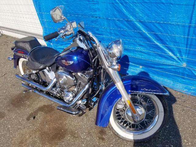 1HD1JDB146Y084959 - 2006 HARLEY-DAVIDSON FLSTNI BLUE photo 1