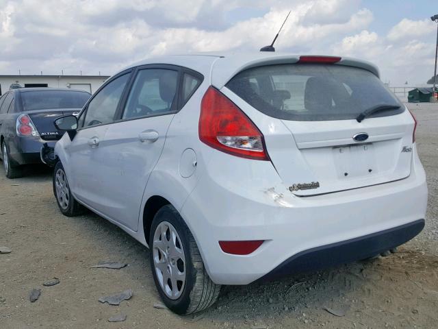 3FADP4TJXDM162199 - 2013 FORD FIESTA S WHITE photo 3