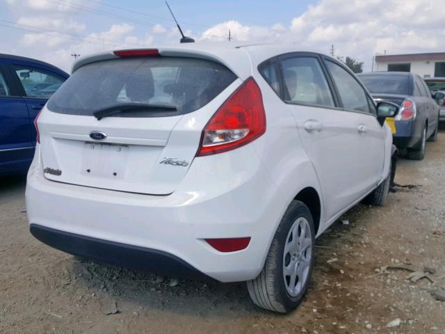 3FADP4TJXDM162199 - 2013 FORD FIESTA S WHITE photo 4