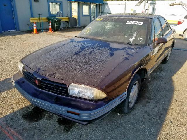 1G3HN52K1S4808188 - 1995 OLDSMOBILE 88 ROYALE MAROON photo 2