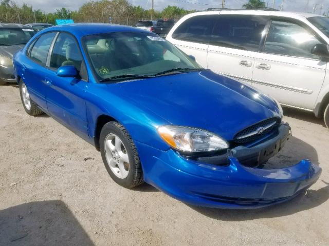 1FAFP55U31A202167 - 2001 FORD TAURUS SES BLUE photo 1