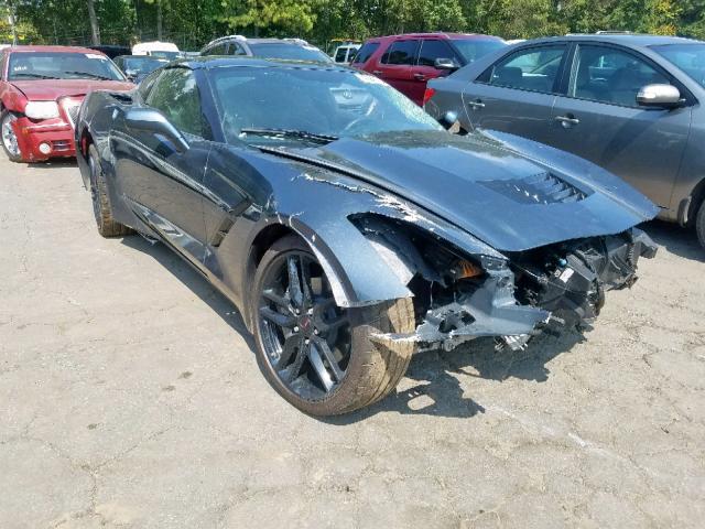 1G1YB2D76K5115118 - 2019 CHEVROLET CORVETTE S GRAY photo 1